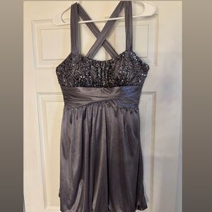 Y2k Juniors Love Tease Sequin Beaded Dress